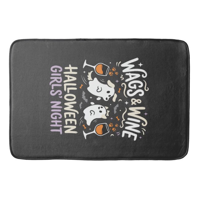 Dog Halloween Boo Crew Bath Mat (Front)