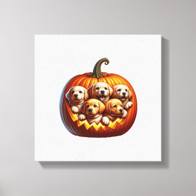 Dog Halloween Canvas Print (Front)