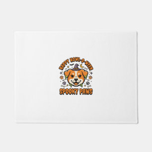 Dog Halloween Spooky Paws Doormat