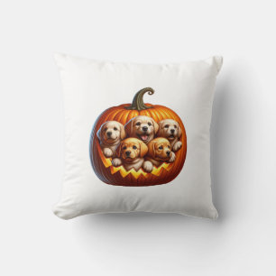 Dog Halloween Throw Pillow