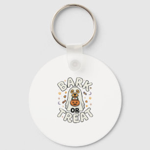 Dog Halloween Treat Squad Keychain