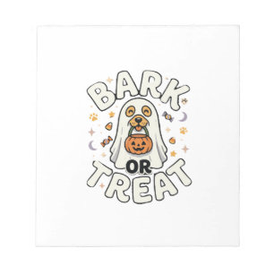 Dog Halloween Treat Squad Notepad