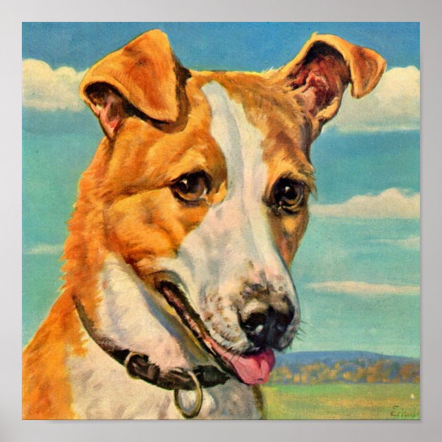 dog handsome dog poster (Front)