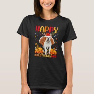 Dog Happy American Bulldog Hellothanksmas T-Shirt