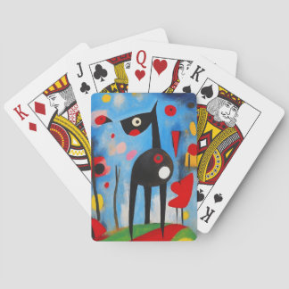 Dog Harmony: An Ode to Joan Miró Playing Cards