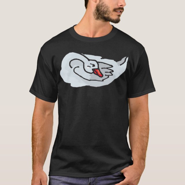 dog head black  T-Shirt (Front)