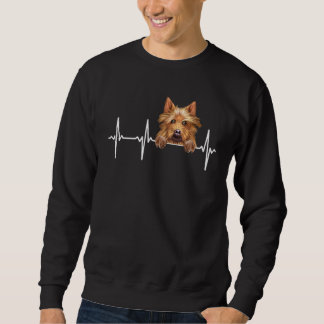 Dog Heartbeat For Australian Terrier Sweatshirt