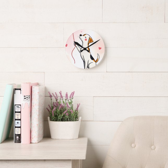 Dog Hearts Clock (Reading Room)