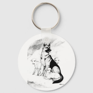 Dog Heaven Keychain