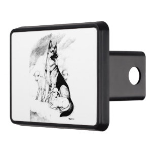 Dog Heaven, the Master's Flock Trailer Hitch Cover
