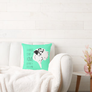 Dog Home Throw Pillow