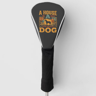 Dog Home Vintage House Golf Head Cover