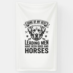 Dog Horse Lover Vintage Leading Men Design_1 Banner