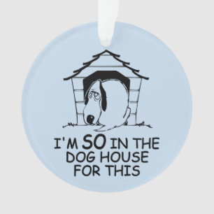 DOG HOUSE custom colour ornament