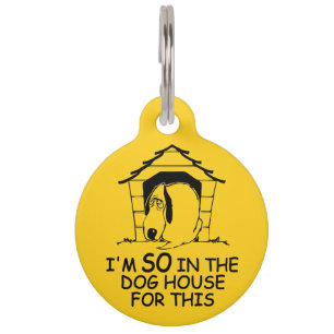 DOG HOUSE custom colour pet tag