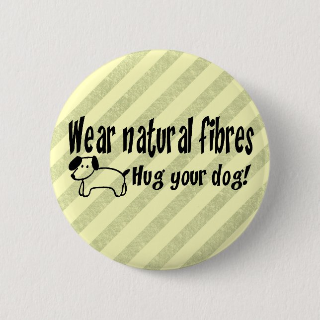 Dog Hugs 2 Inch Round Button (Front)