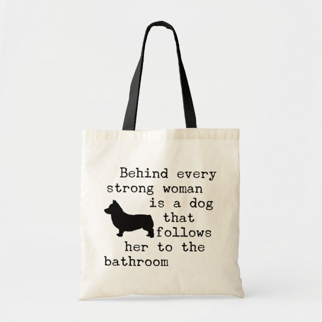 Dog Humour Quote - Corgi Tote Bag (Front)
