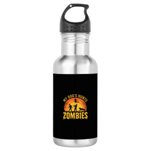 Dog Hunts Zombies Halloween Design 532 Ml Water Bottle