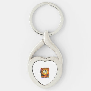 Dog Hunts Zombies Halloween Ghosts Witch Moon Keychain