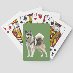 Dog, Husky dog Art Playing Cards