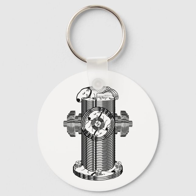 Dog Hydrant Keychain (Front)