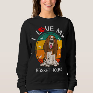 Dog I Love My Basset Hound Dogs Canine Apparel 1 Sweatshirt