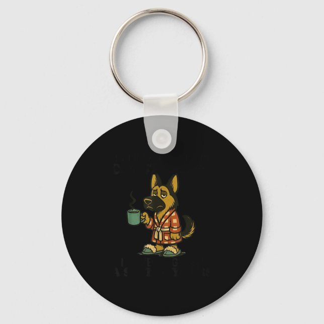 Dog I Think I Am Emotionally Constipated I Haven't Keychain (Front)