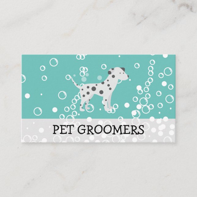 Dog Icon | Pet Groomer  | Animal Services Business Card (Front)
