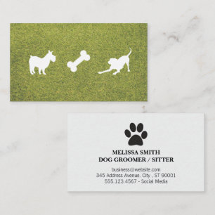 Dog Icons   Bone Turf   Trainer Business Card