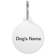 Dog ID Tag - Two sided - name, phone, address