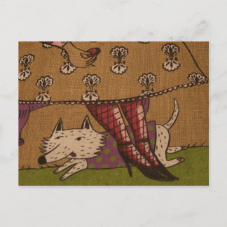 Dog Illustration Postcard