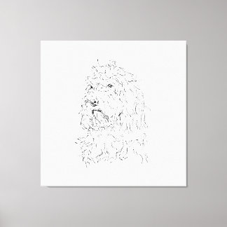 Dog Illustration, Wall Art Cockapoo