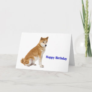 Dog image for Birthday greeting card