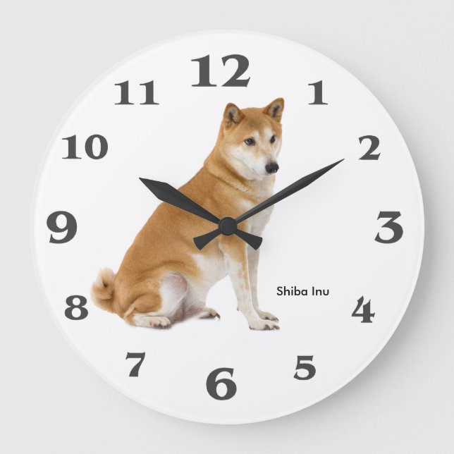 Dog image for  Round (Large) Wall Clock (Front)