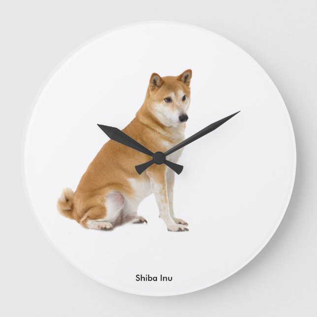 Dog image for  Round (Large) Wall Clock (Front)