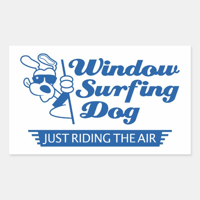 Dog In A Car Sticker (Front)