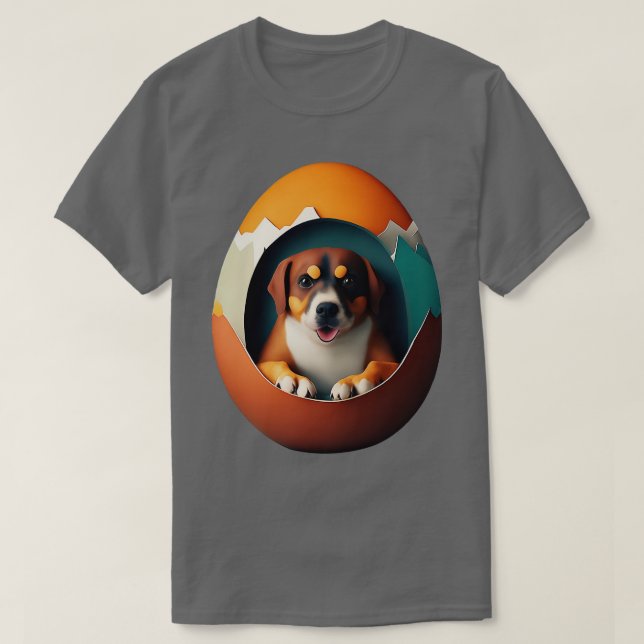 dog in an egg 4 T-Shirt (Design Front)