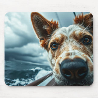 Dog in Bed of RV Mouse Pad