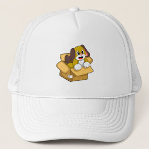 Dog in Box Trucker Hat