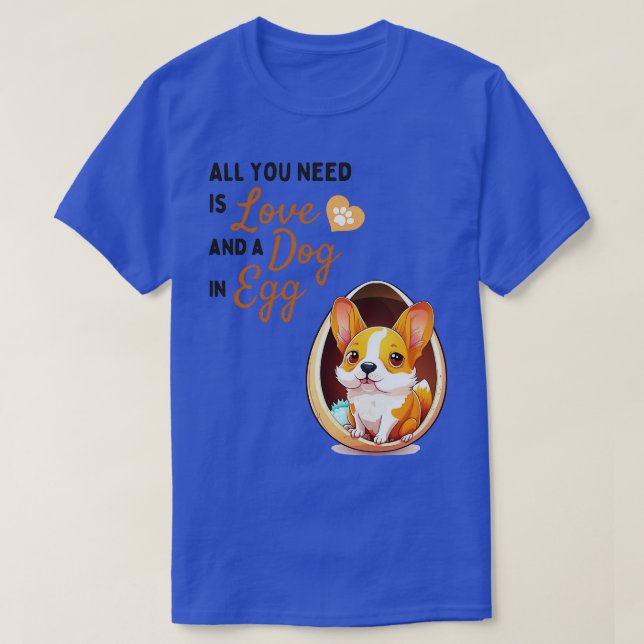 Dog in Egg 53 T-Shirt (Design Front)