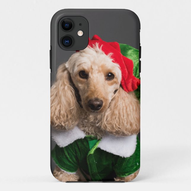 Dog in Elf Costume Case-Mate iPhone Case (Back)