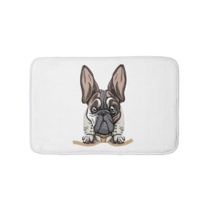 Dog in Pocket Funny Puppy for Dog Lovers Bulldog  Bath Mat