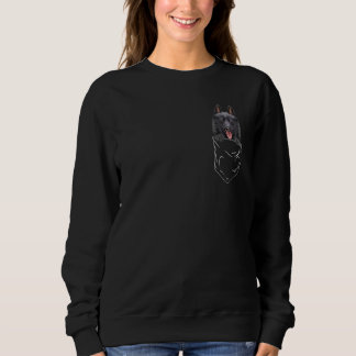 Dog In Pocket Schipperke Dog Sweatshirt