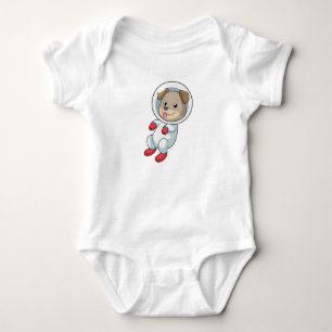 Dog in Space in Suit Baby Bodysuit