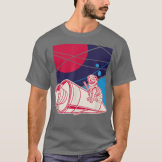 Dog In Space Rocket Planet Pet  T-Shirt