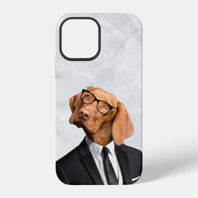 Dog in Suit iPhone Case (Back)