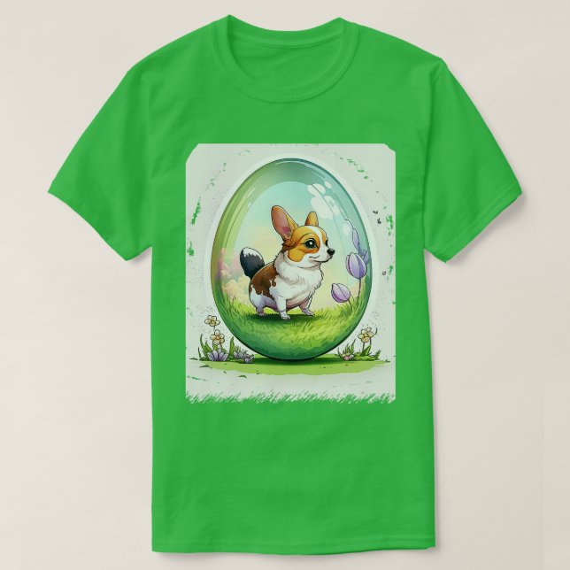 Dog in the egg 143 T-Shirt (Design Front)