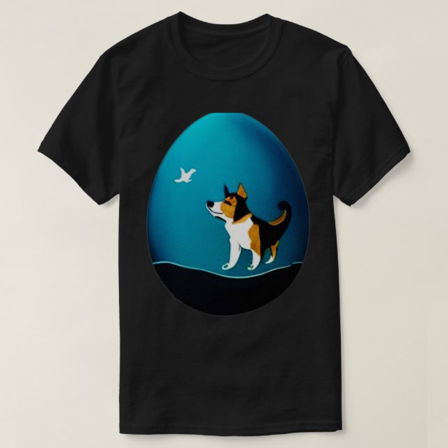 Dog In The Egg 296 T-Shirt (Design Front)