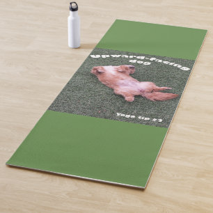 Dog inspires yoga exercise mat