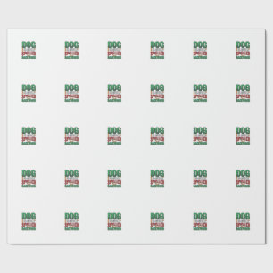Dog Is God Spelled Backward Vintage Pet Lover Desi Wrapping Paper
